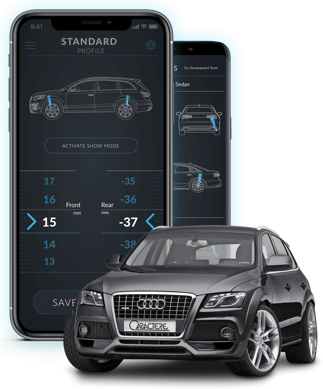 Active Suspension Control and Active Sound Gateway, EU-certified Internet of Things products.