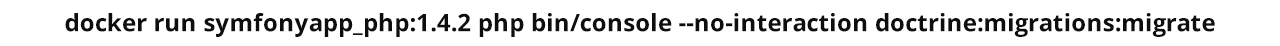 Example of DB migration with Symfony and Docker